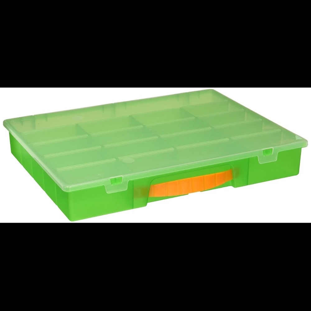 LEGO Storage 12"x12"x8.5" Large Block n Lock Box Stackable Organizers